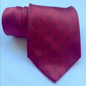 DKNY red 100% Silk Men’s tie